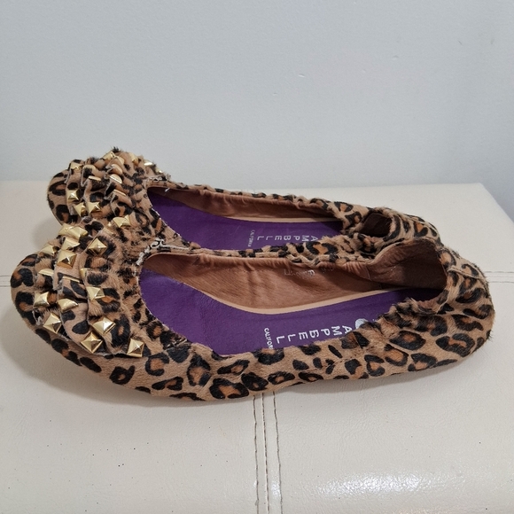 Jeffrey Campbell Leopard Print Pony Hair Leather Ballet Flats Size 9.5 - Picture 6 of 6